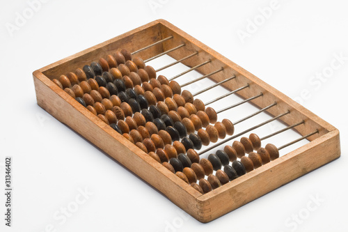 old wooden abacus