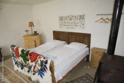Foto camera da letto nella casa sassone
