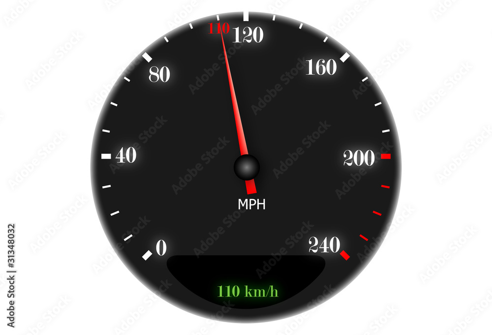 Cuentakilometros a 110 km/h