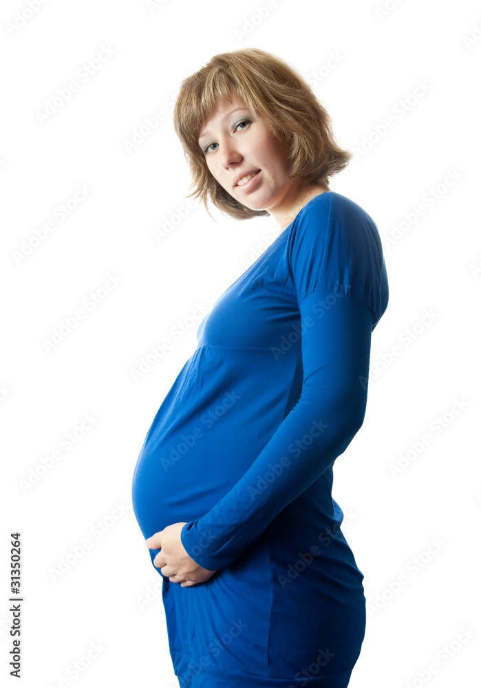 pretty young woman holding pregnant belly pretty young woman holding pregnant belly