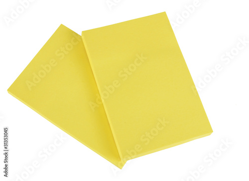 Yellow paper pads - isolated