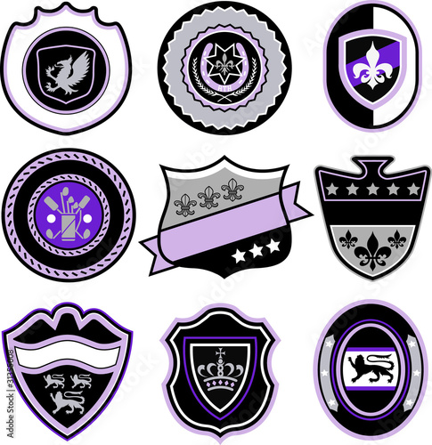 classic sport retro shield