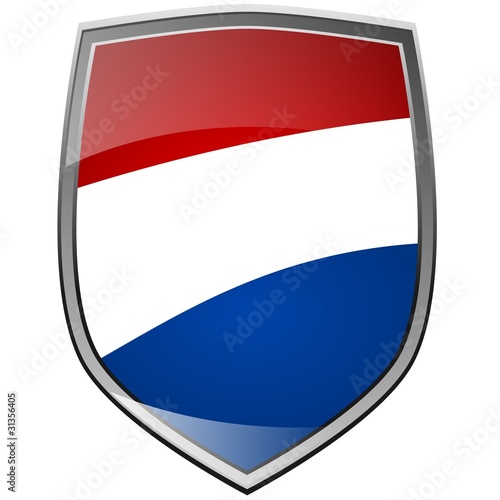 Shield with the flag of Holland