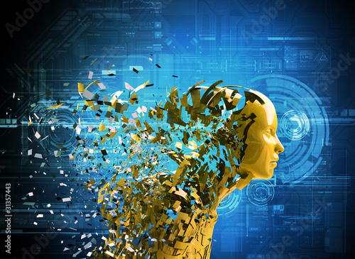 abstract character shattere...