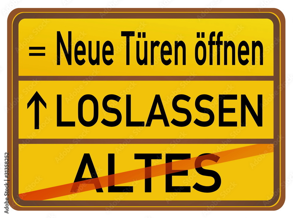 Obraz premium Loslassen