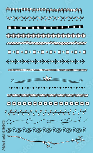 Doodle dividers, borders