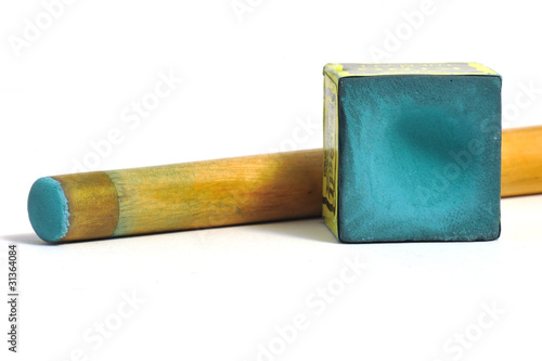 Snooker Cue & Chalk