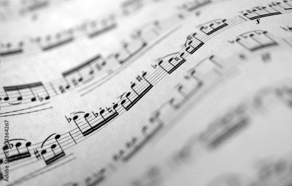 Naklejka premium musical score