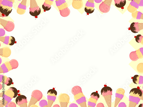 ice cream sundae frame