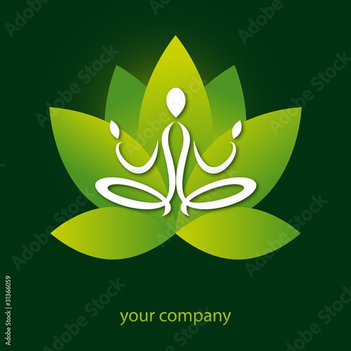 logo entreprise, logo yoga, lotus
