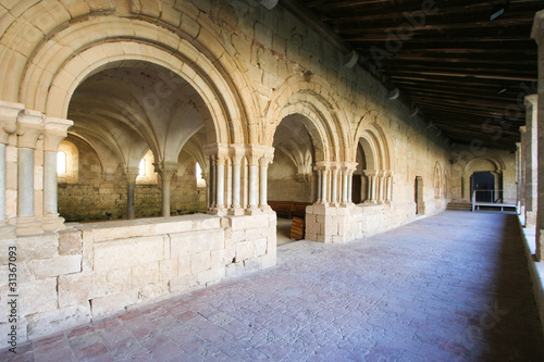 Abbaye de Flaran  vue sur la salle Capitulaire  Gers France 