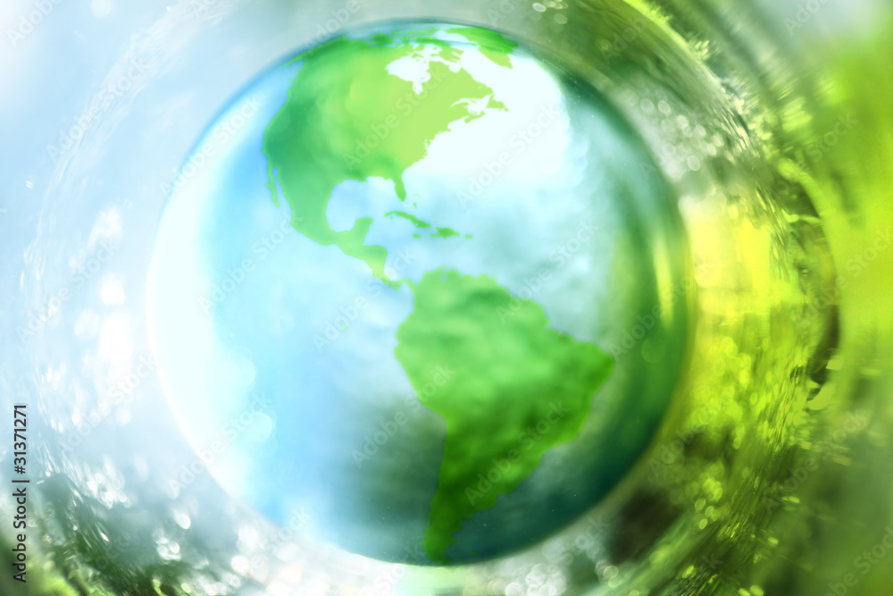 Blue and green earth background Blue and green earth background
