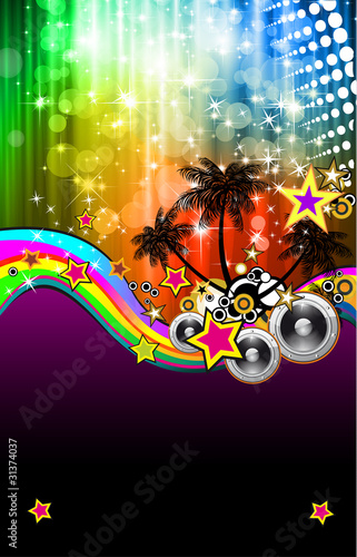 Latin Disco Event Flyer for Posters