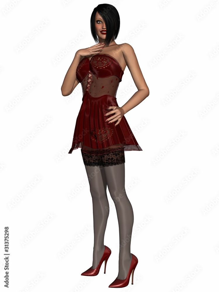 Fototapeta premium Woman with Sexy Clothing