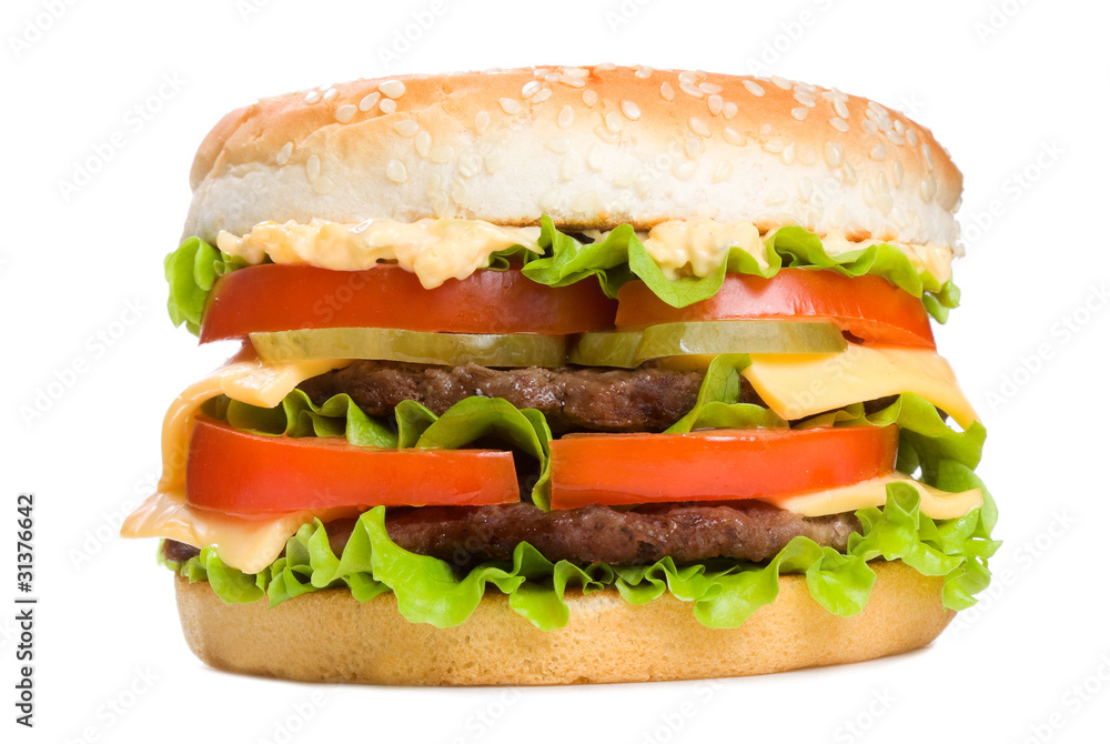 hamburger with vegetables hamburger with vegetables