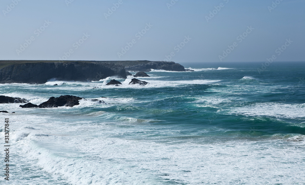 Vagues plage du Donnat Belle-ile-en-mer Vagues plage du Donnat Belle-ile-en-mer