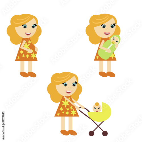 pregnant woman and women with babies
