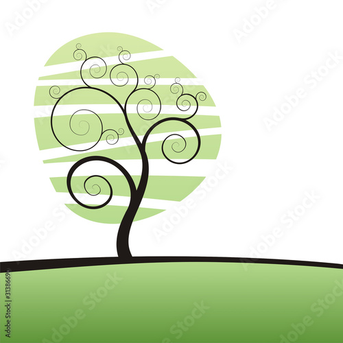 stylized tree