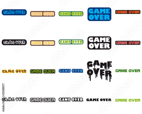 game over buttons