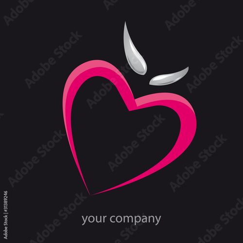 logo entreprise, coeur