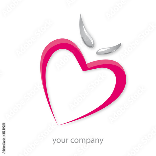logo entreprise, coeur