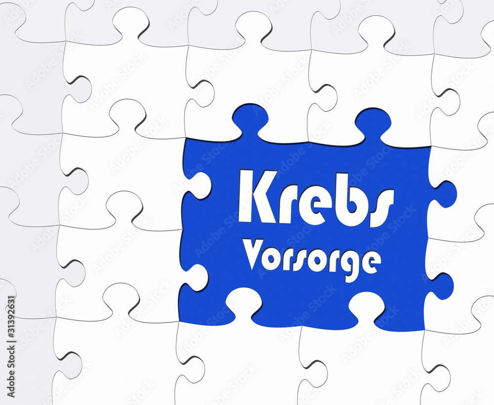 Krebs Vorsorge oder Krebsvorsorge Puzzle Krebs Vorsorge oder Krebsvorsorge Puzzle