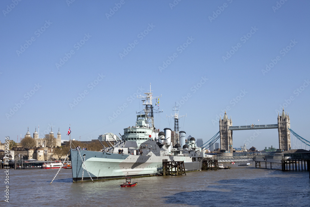 HMS Belfast, Tower Bridge & Tower of London