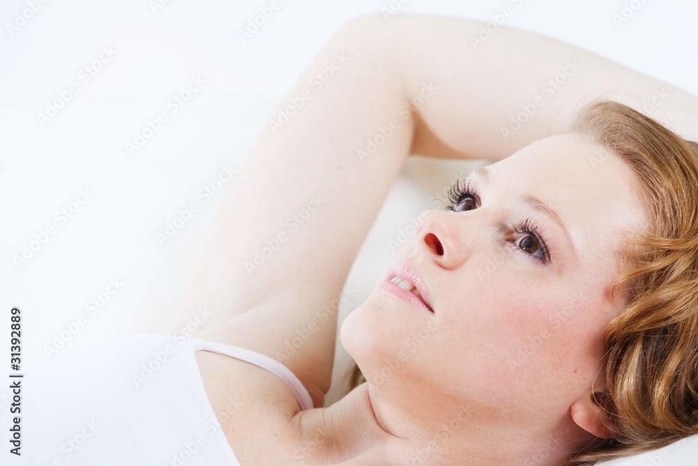 Fototapeta premium beautiful girl sleeps