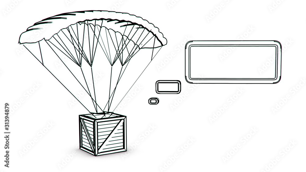 parachute box with Msg box parachute box with Msg box