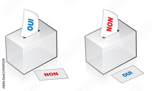 référendum, urne pour le vote