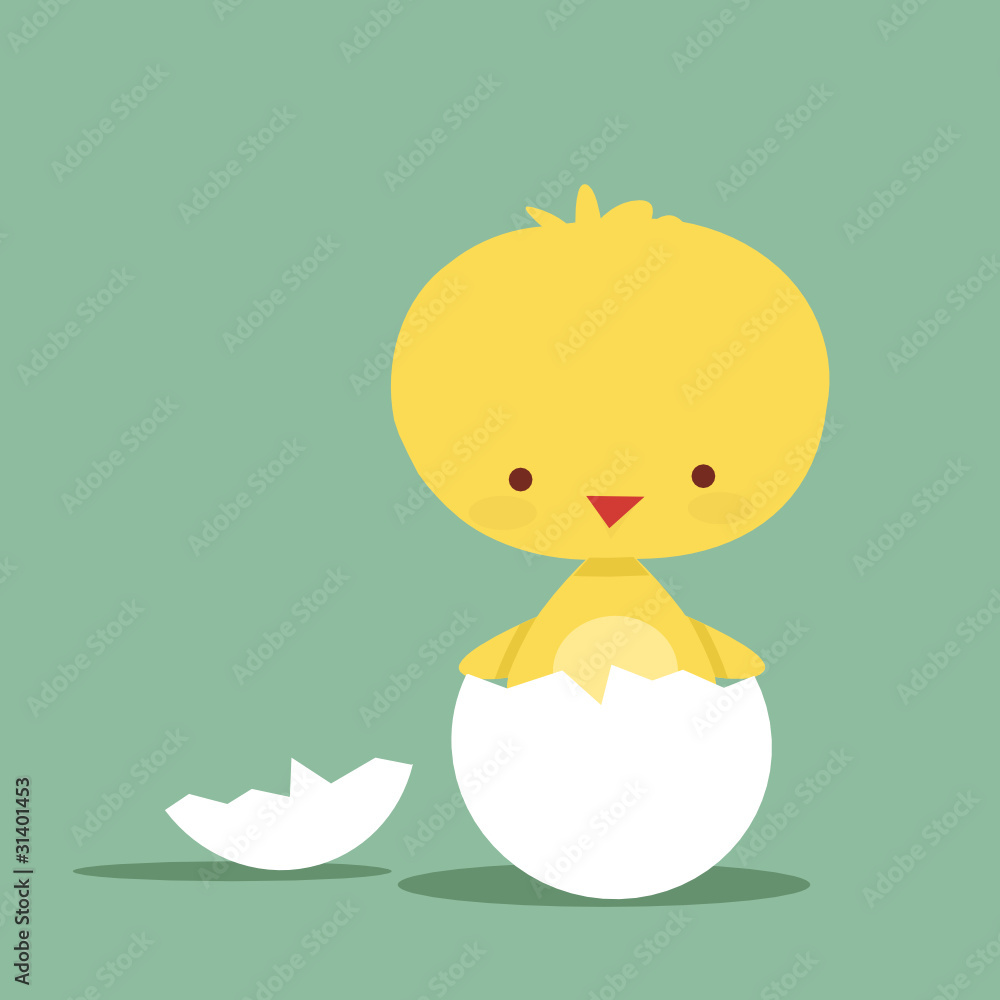 Cute chicken character, vector illustration Cute chicken character, vector illustration
