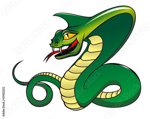 Danger green cobra