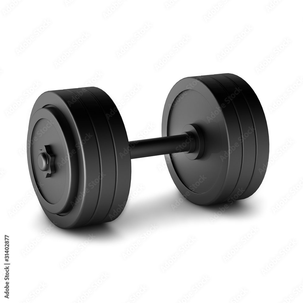 3d render of dumbell 3d render of dumbell