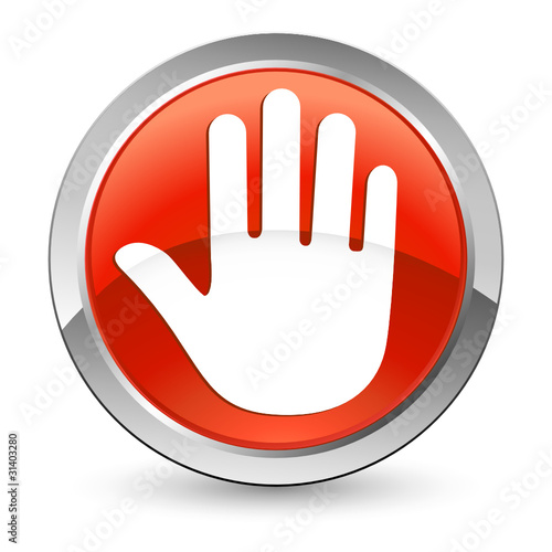 kein Zutritt - Button