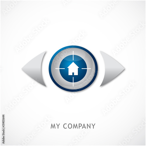 logo entreprise, logo immobilier, diagnostic