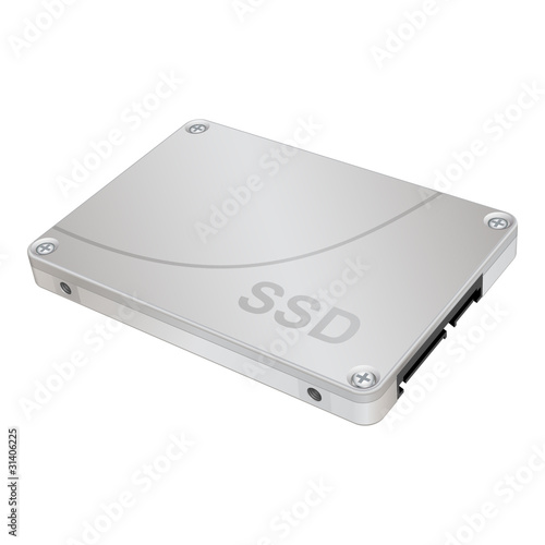 SSD, solid-state drive, vector eps 8