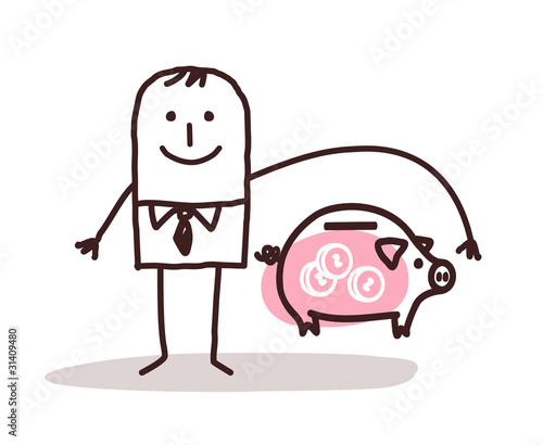 businessman and bank insurance