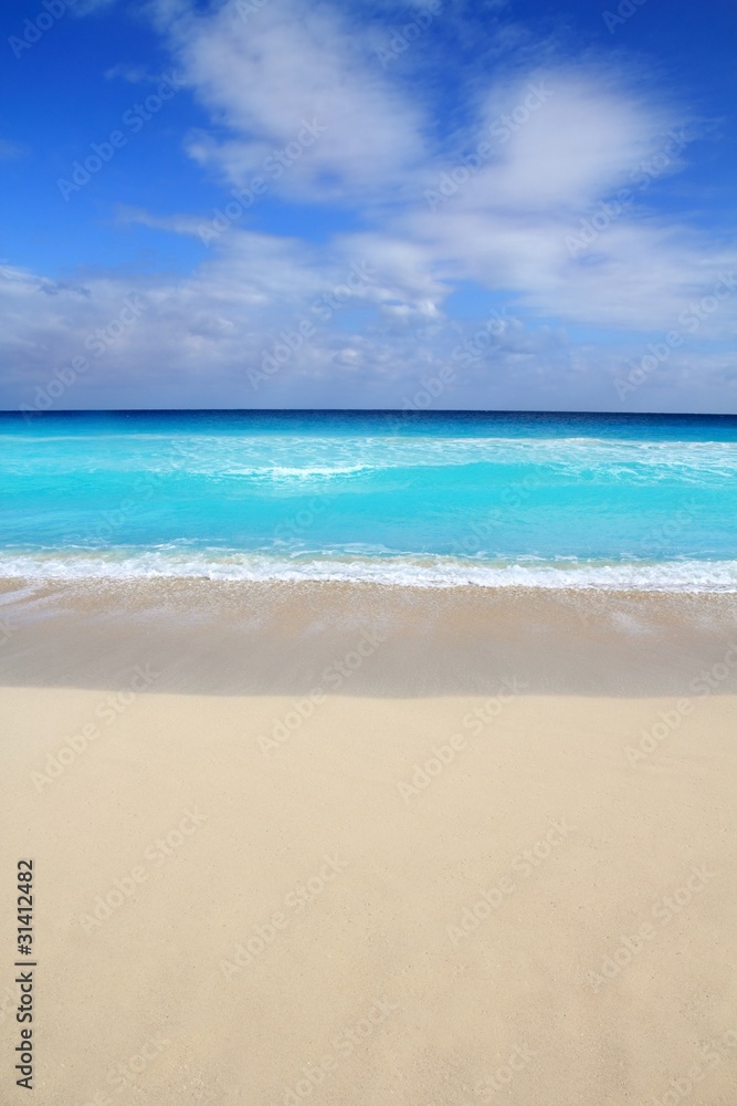 beach tropical vertical Caribbean turquoise sea