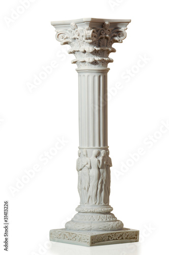 Statue of columns in Greek style