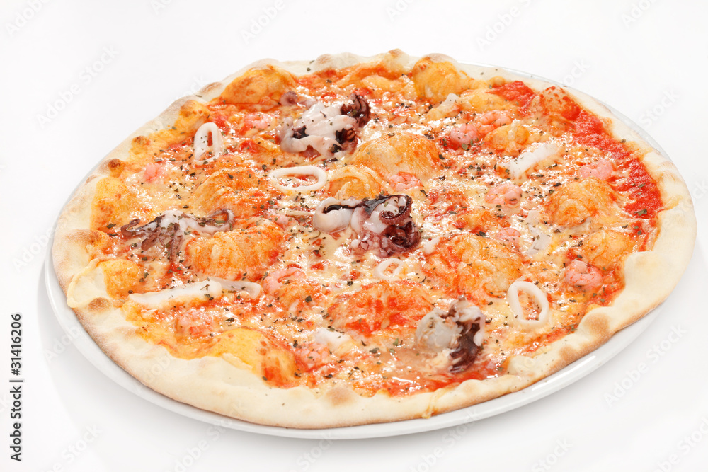 pizza with seafood pizza with seafood