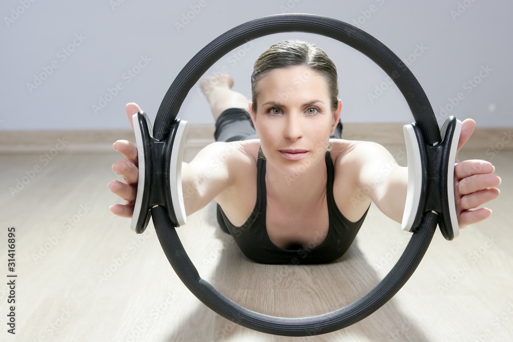 magic pilates ring woman aerobics sport gym magic pilates ring woman aerobics sport gym