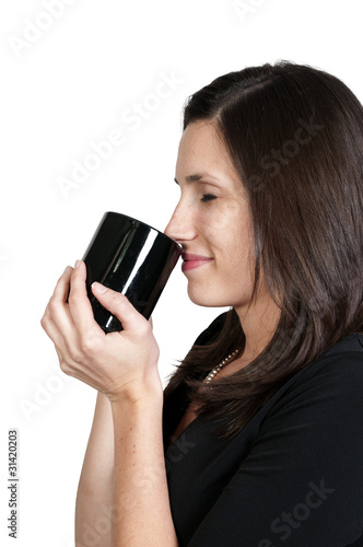 Woman Drinking Coffee