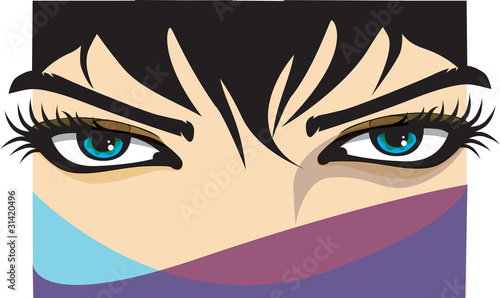 Woman eyes illustration