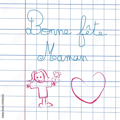 mots d'enfant fête des mamans
