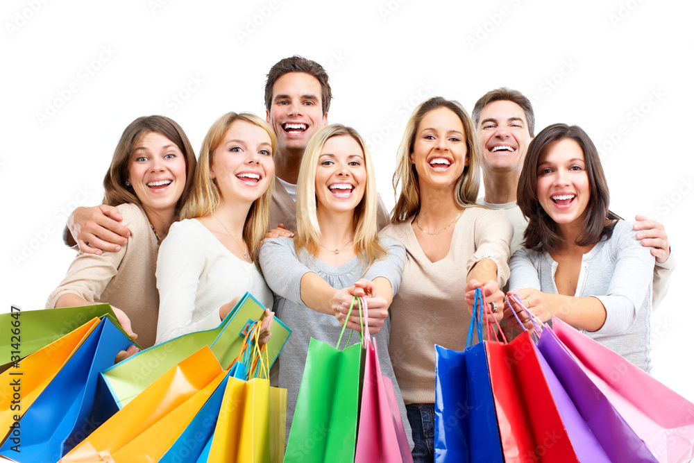 Shopping people