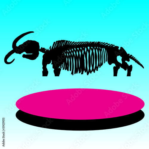 prehistoric skeleton vector