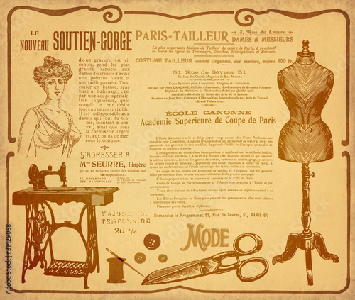 Fond "couture sur mesure"