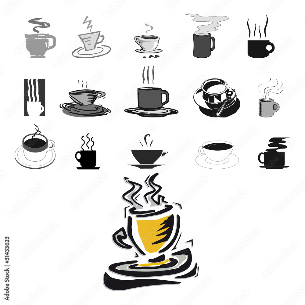 Coffee Elements for design illustration Coffee Elements for design illustration