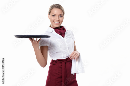 Attractive waitress photo