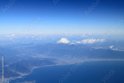 Mt.Fuji and the Pacific Ocean